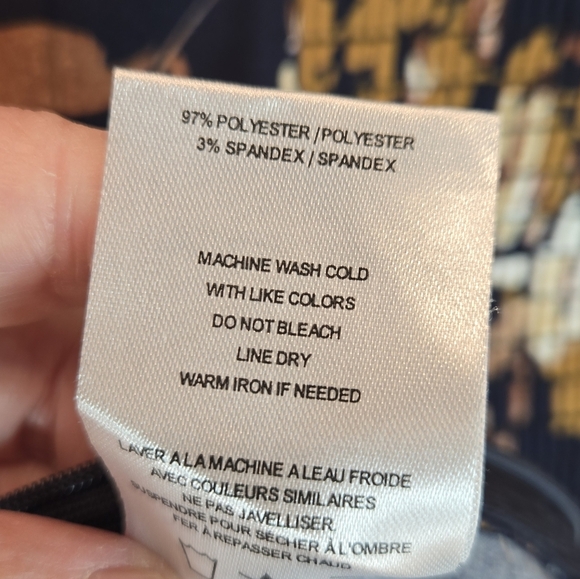 Vigoss Womens Summer Crop Top Long Sleeve Smoked Cuffs Side Zip Floral Browns - Picture 14 of 14